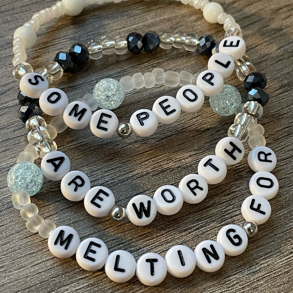 Some People Are Worth Waiting For Frozen Disney Inspired Bracelet Stack